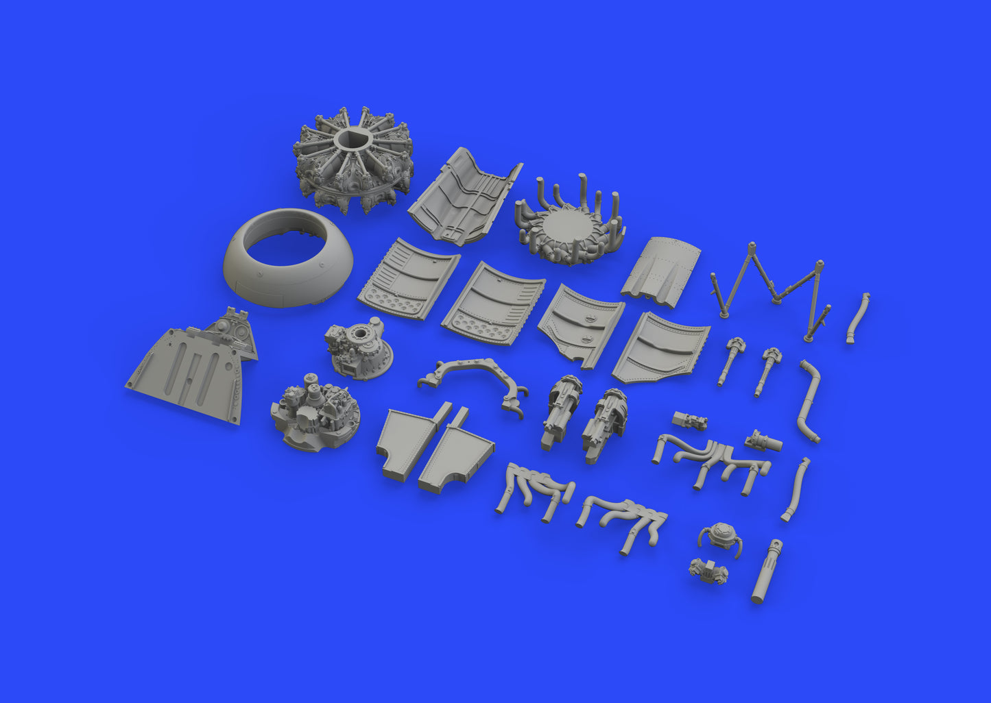 Eduard Brassin ED648464 1:48 Focke-Wulf Fw-190A-8 engine & fuselage guns
