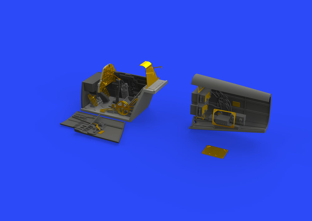 Eduard Brassin ED648472 1:48 Messerschmitt Bf-109E cockpit & radio compartment