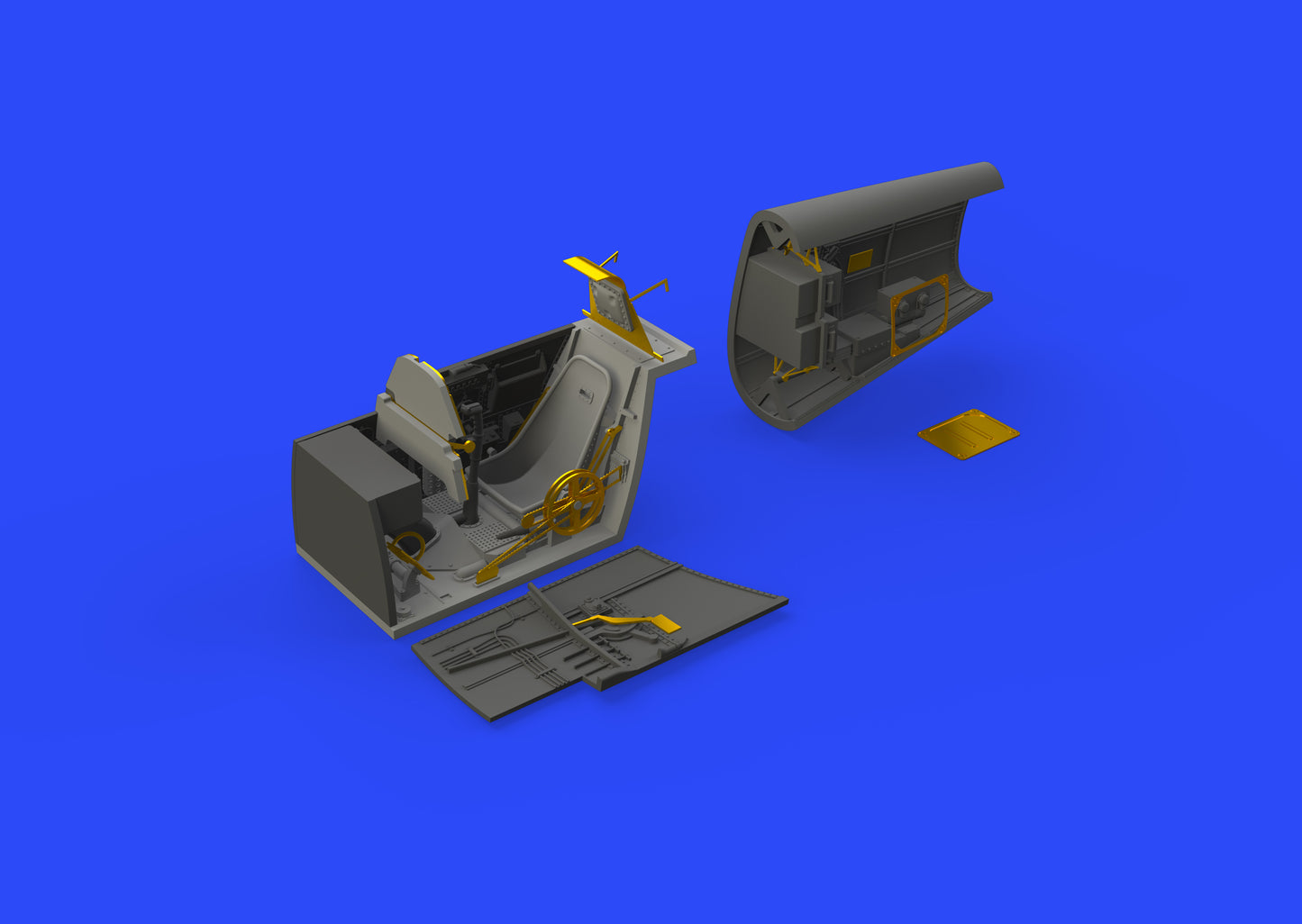Eduard Brassin ED648472 1:48 Messerschmitt Bf-109E cockpit & radio compartment
