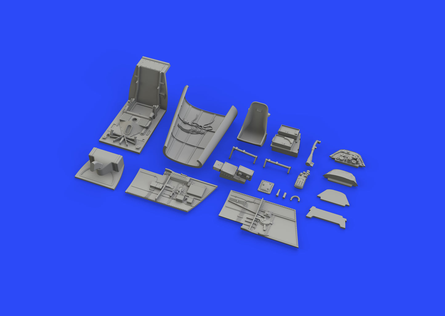 Eduard Brassin ED648472 1:48 Messerschmitt Bf-109E cockpit & radio compartment