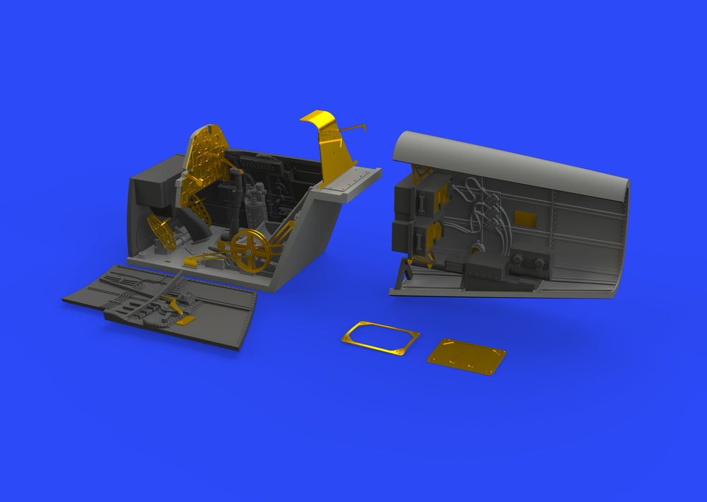 Eduard Brassin ED648472 1:48 Messerschmitt Bf-109E cockpit & radio compartment