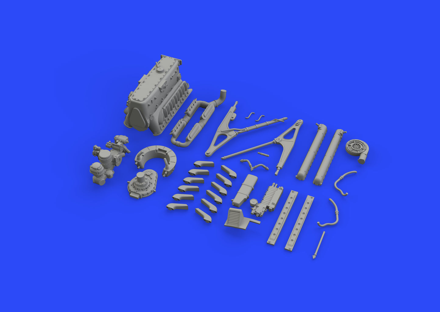 Eduard Brassin ED648474 1:48 Messerschmitt Bf-109E engine