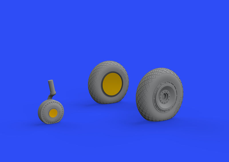 Eduard Brassin ED648484 P-47D Thunderbolt Weighted Wheels 1:48