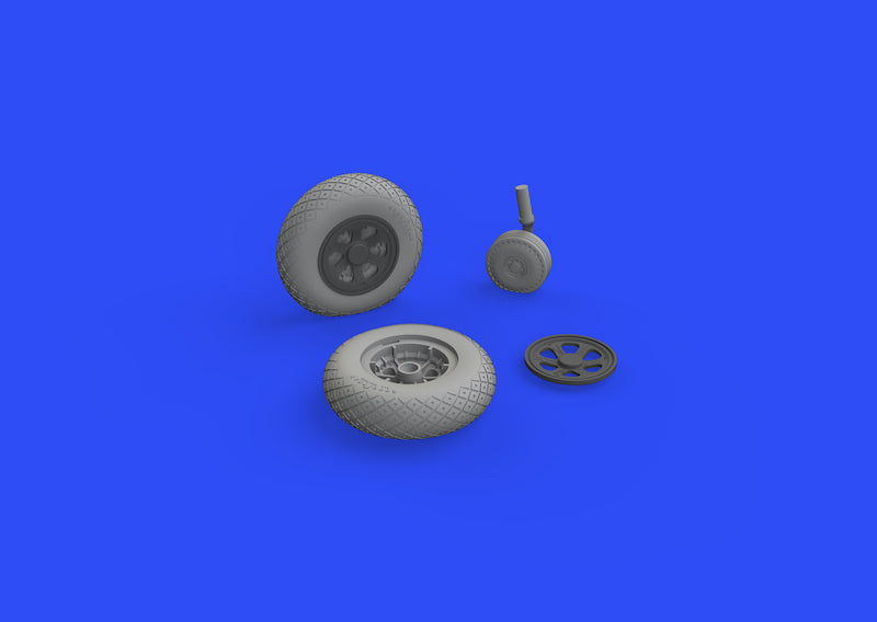 Eduard Brassin ED648484 P-47D Thunderbolt Weighted Wheels 1:48
