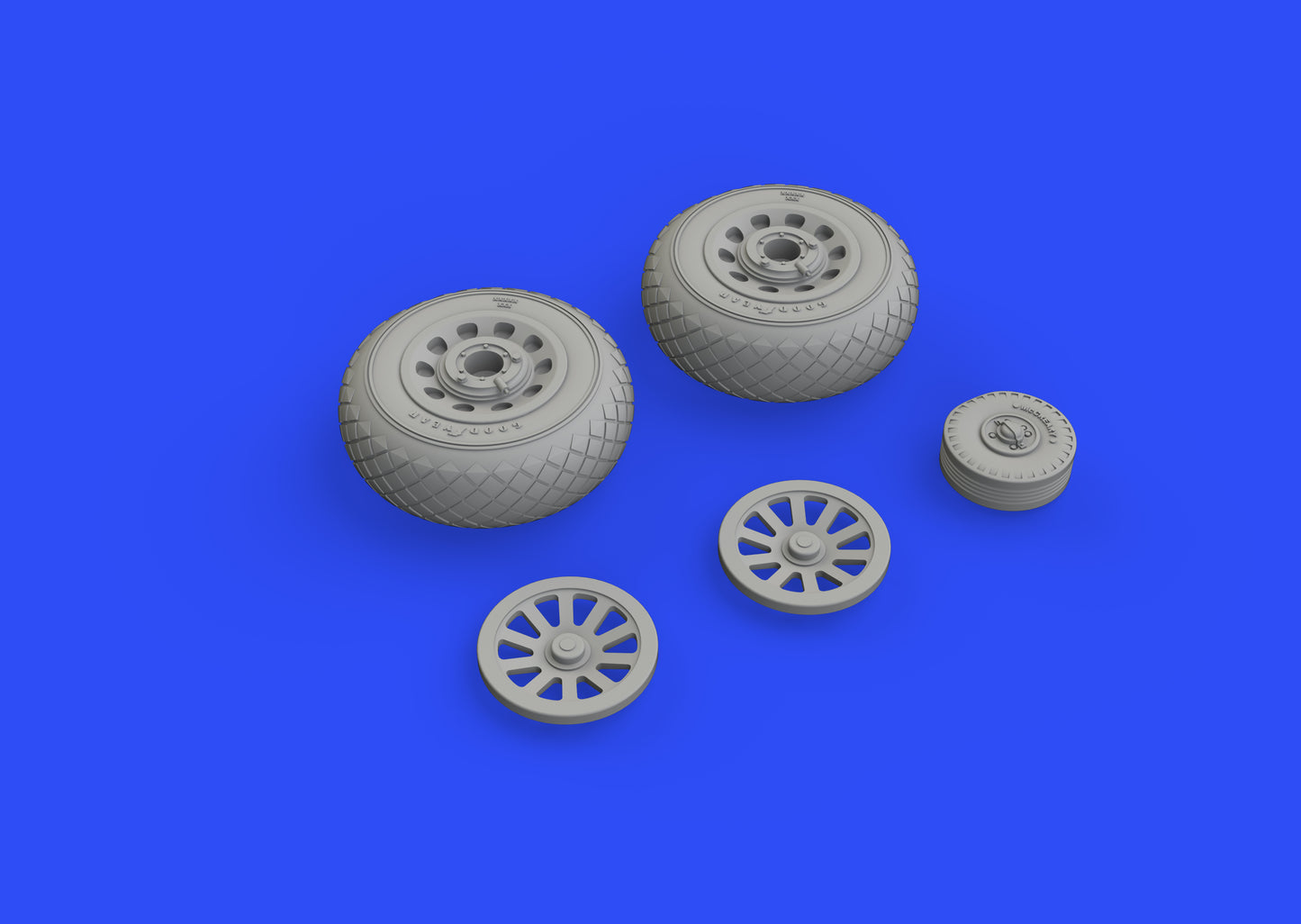 Eduard Brassin ED648494 1:48 North-American P-51D-5 Mustang wheels diamond tread