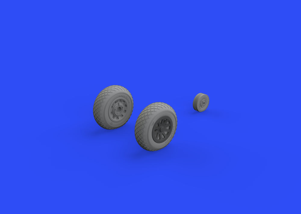 Eduard Brassin ED648494 1:48 North-American P-51D-5 Mustang wheels diamond tread