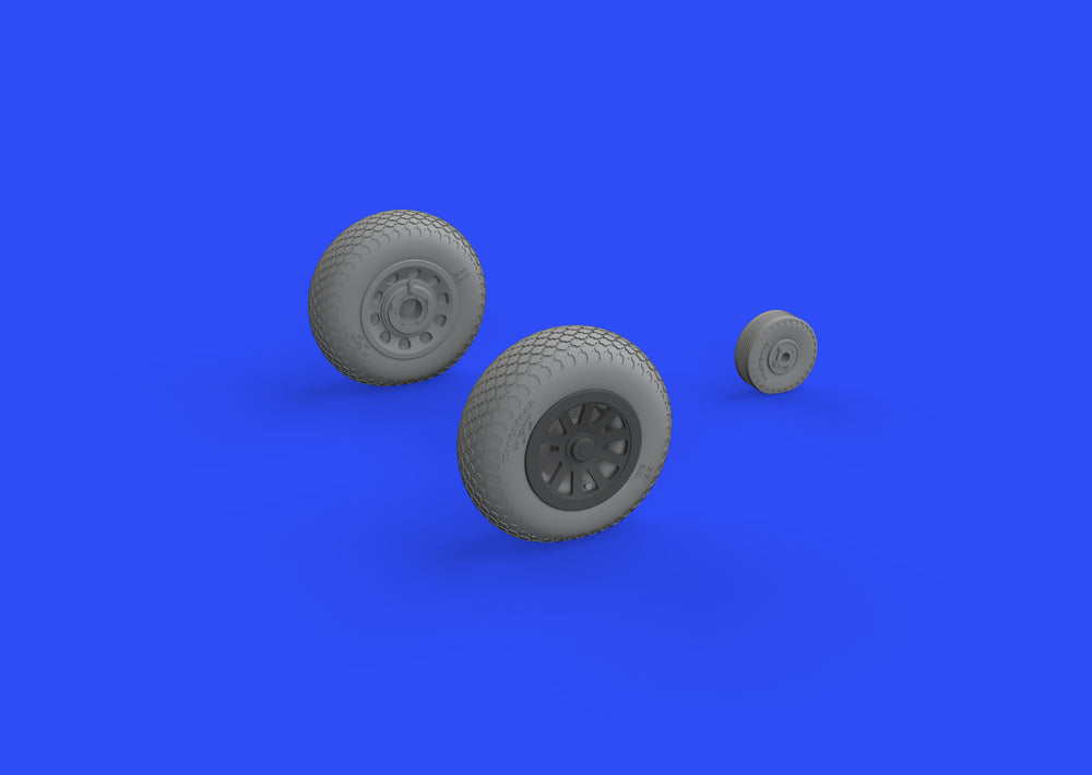 Eduard Brassin ED648504 1:48 P-51D-5 Mustang Cross Tread Weighted Wheels