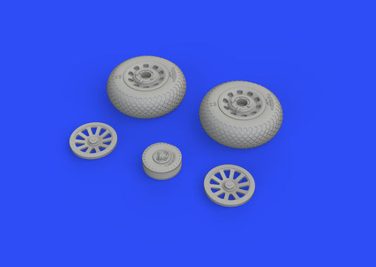 Eduard Brassin ED648504 1:48 P-51D-5 Mustang Cross Tread Weighted Wheels