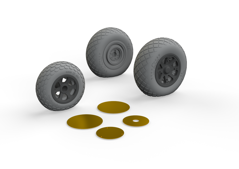 Eduard Brassin ED648515 P-38F/G Lightning Weighted Wheels 1:48