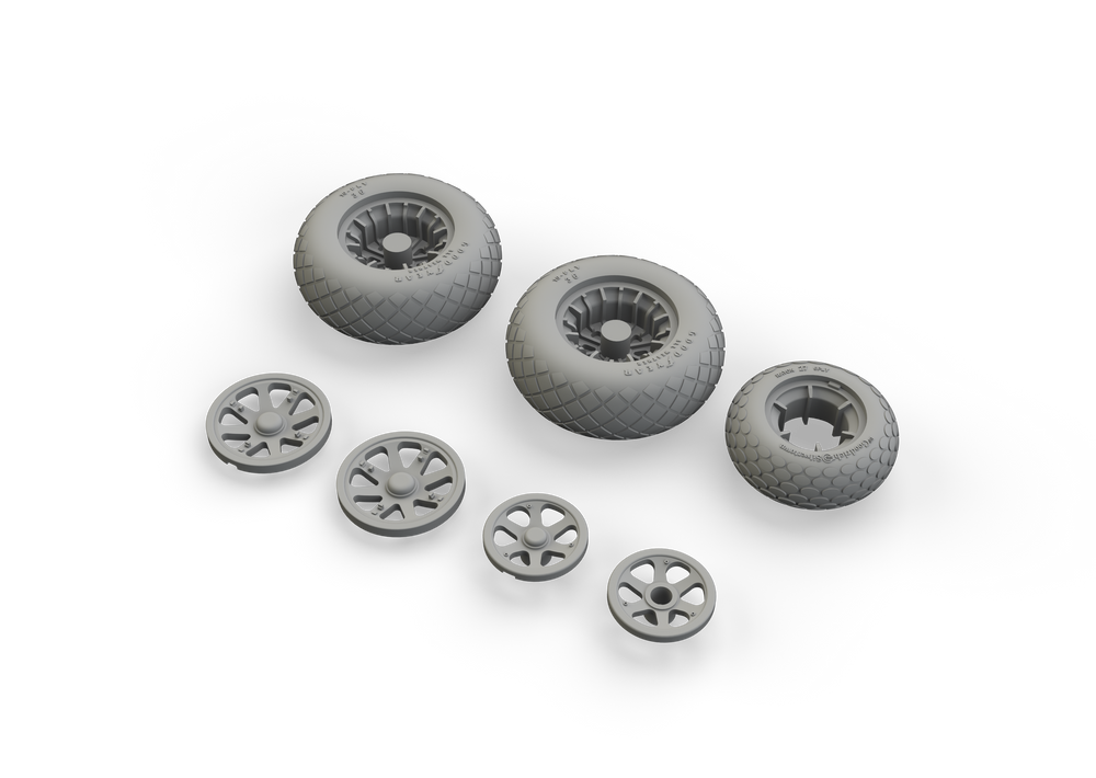 Eduard Brassin ED648515 P-38F/G Lightning Weighted Wheels 1:48