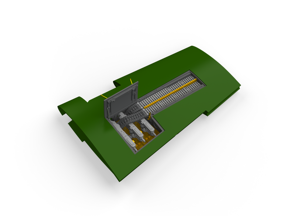 Eduard Brassin ED648517 1:48 North-American P-51D-5 Mustang gun bays
