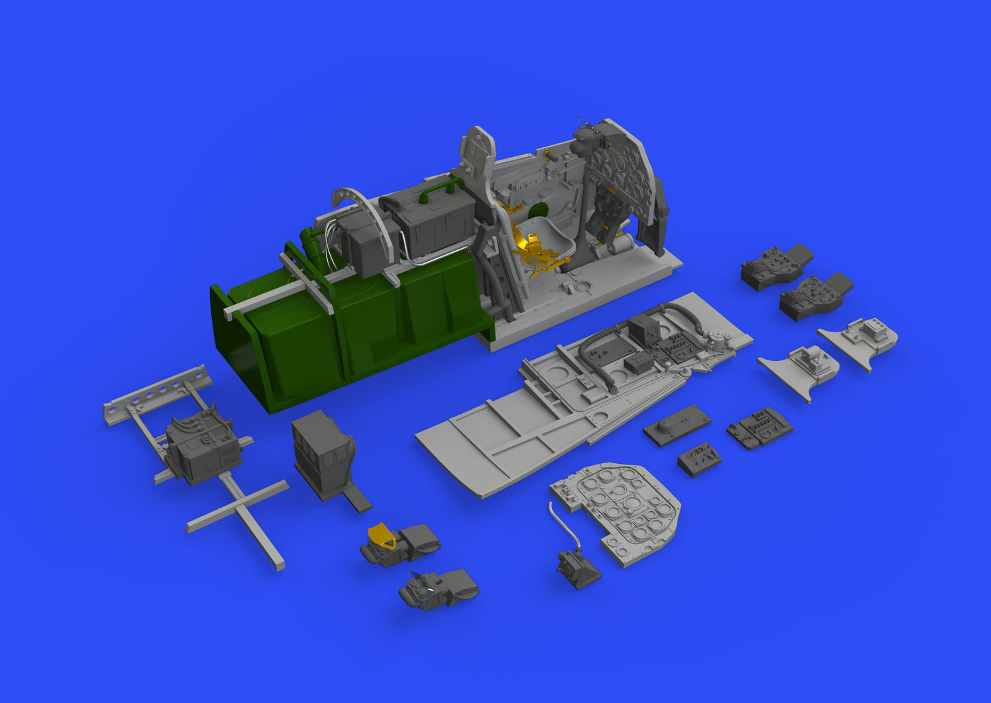 Eduard Brassin ED648522 1:48 North-American P-51D Mustang cockpit