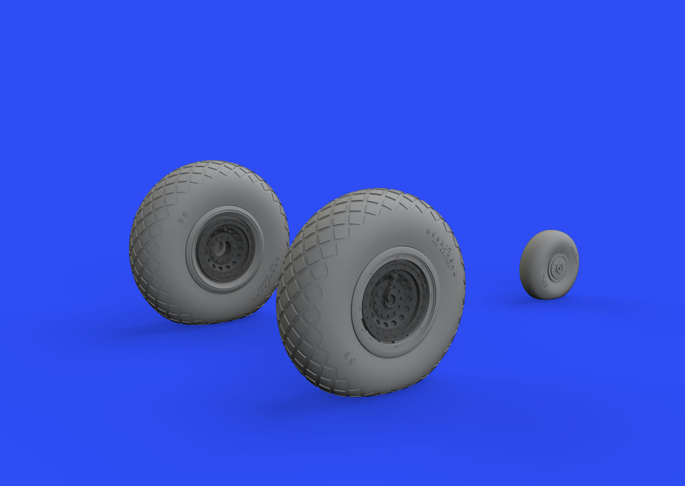 Eduard Brassin ED648529 B-17G Flying Fortress Weighted Wheels 1:48