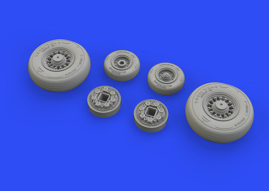 Eduard Brassin ED648530 1:48 Grumman F-14D Tomcat wheels with Wtd tyre effect