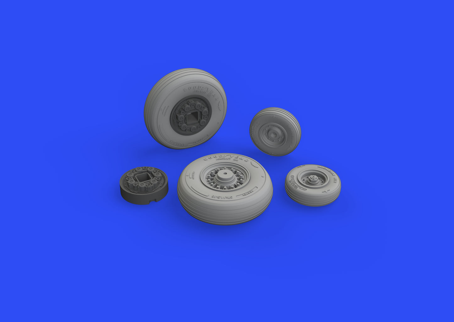 Eduard Brassin ED648530 1:48 Grumman F-14D Tomcat wheels with Wtd tyre effect