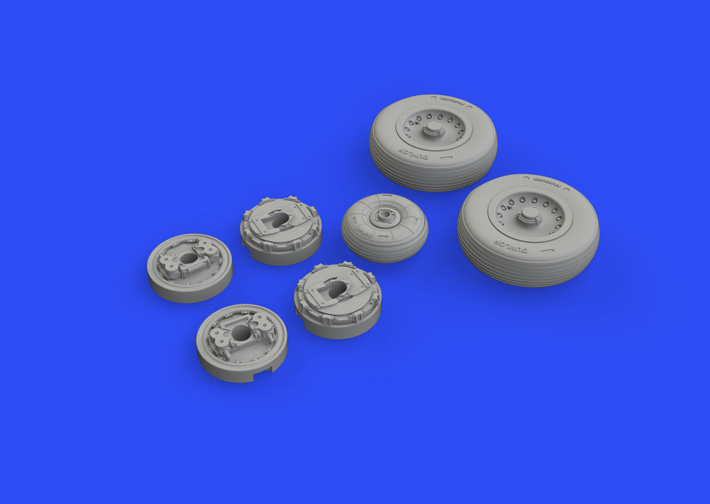 Eduard Brassin ED648541 1:48 Dassault_Mirage IIIC wheels with Wtd tyre effect