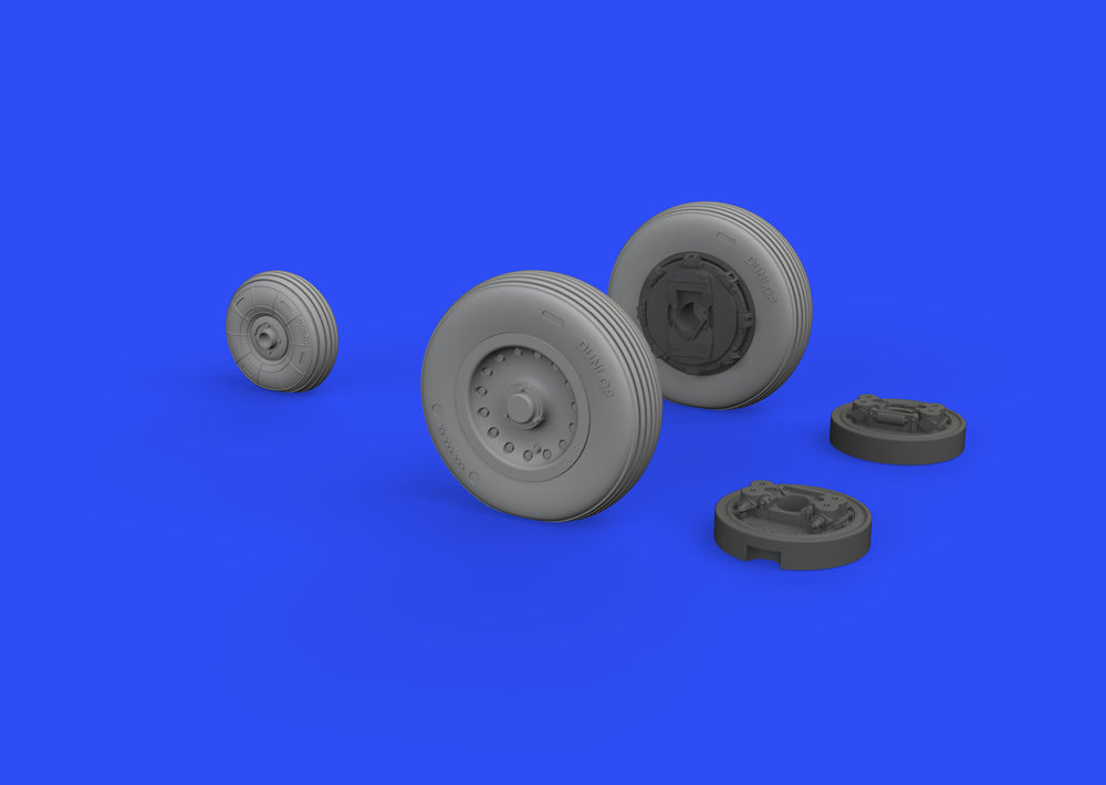 Eduard Brassin ED648541 1:48 Dassault_Mirage IIIC wheels with Wtd tyre effect
