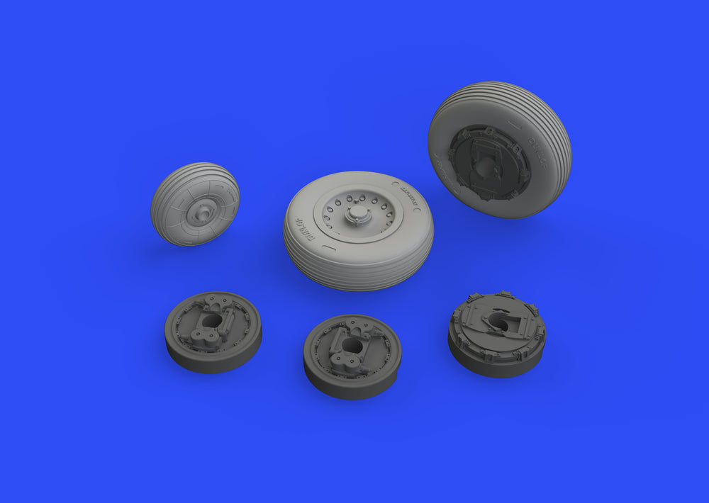 Eduard Brassin ED648541 1:48 Dassault_Mirage IIIC wheels with Wtd tyre effect
