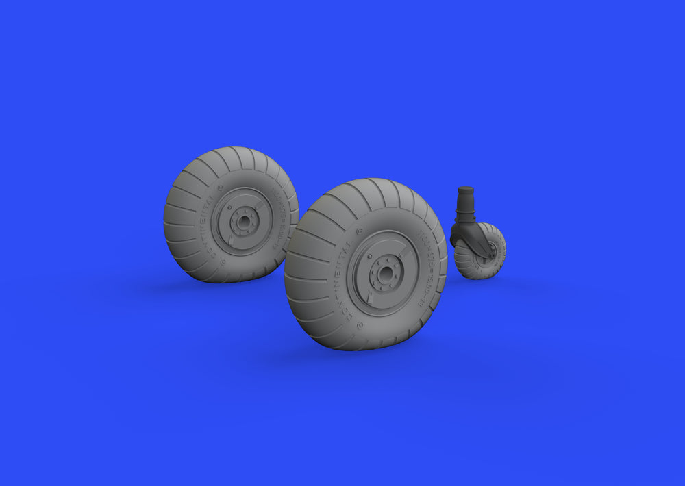 Eduard Brassin ED648542 1:48 Heinkel He-111H-6 early wheels with Wtd tyre effect