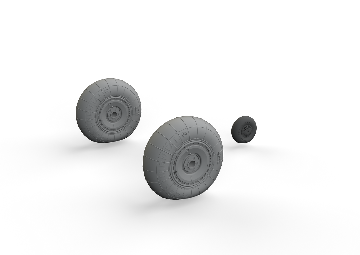 Eduard Brassin ED648543 1:48 Heinkel He-111 late wheels with Wtd tyre effect