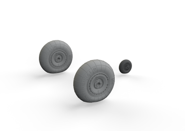 Eduard Brassin ED648543 1:48 Heinkel He-111 late wheels with Wtd tyre effect