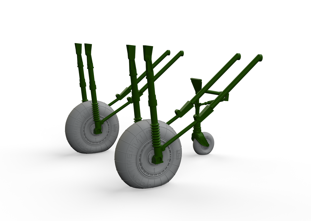 Eduard Brassin ED648543 1:48 Heinkel He-111 late wheels with Wtd tyre effect