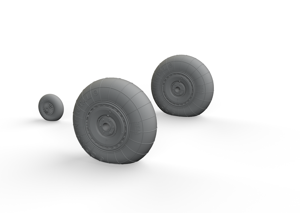 Eduard Brassin ED648543 1:48 Heinkel He-111 late wheels with Wtd tyre effect