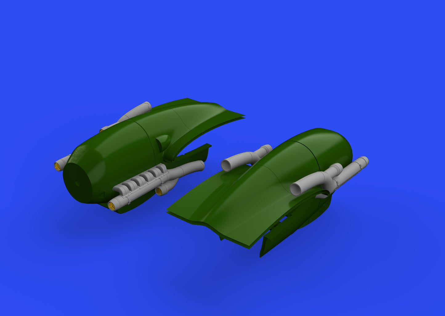 Eduard Brassin ED648606 1:48 Messerschmitt Bf-110G-4 exhaust stacks