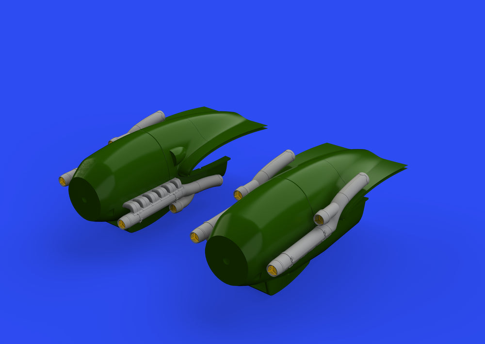 Eduard Brassin ED648606 1:48 Messerschmitt Bf-110G-4 exhaust stacks