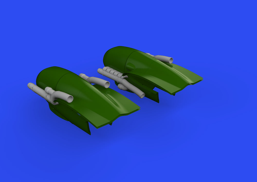 Eduard Brassin ED648606 1:48 Messerschmitt Bf-110G-4 exhaust stacks