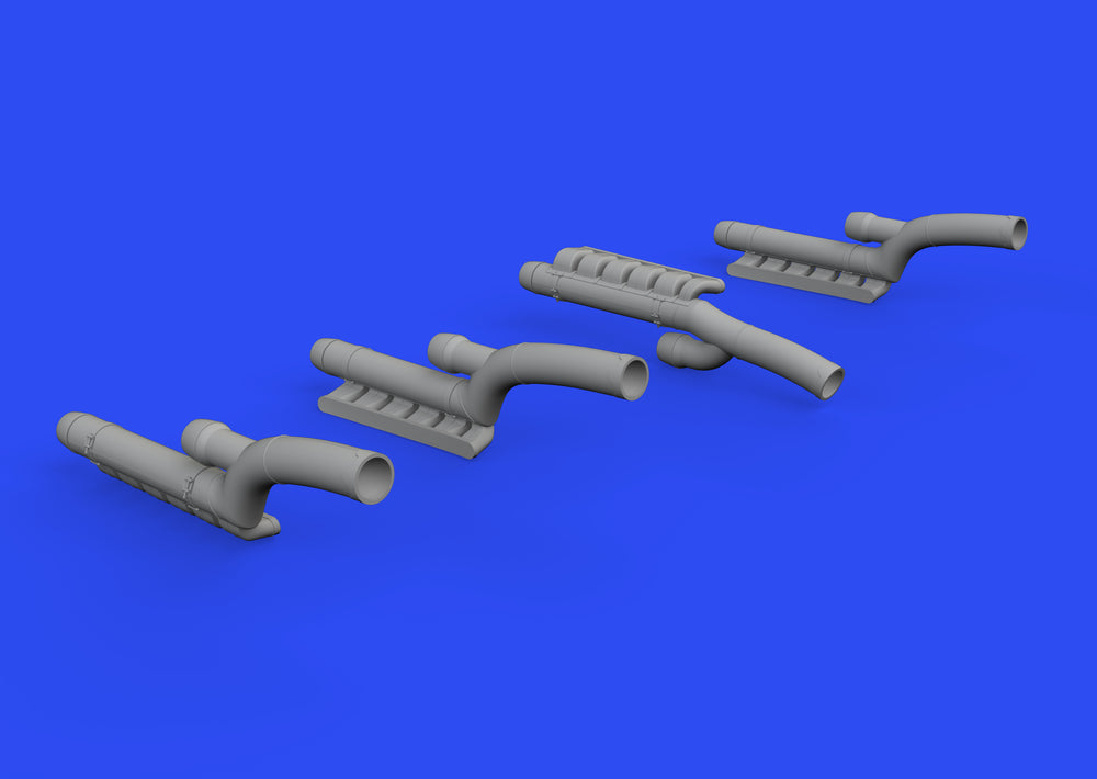 Eduard Brassin ED648606 1:48 Messerschmitt Bf-110G-4 exhaust stacks