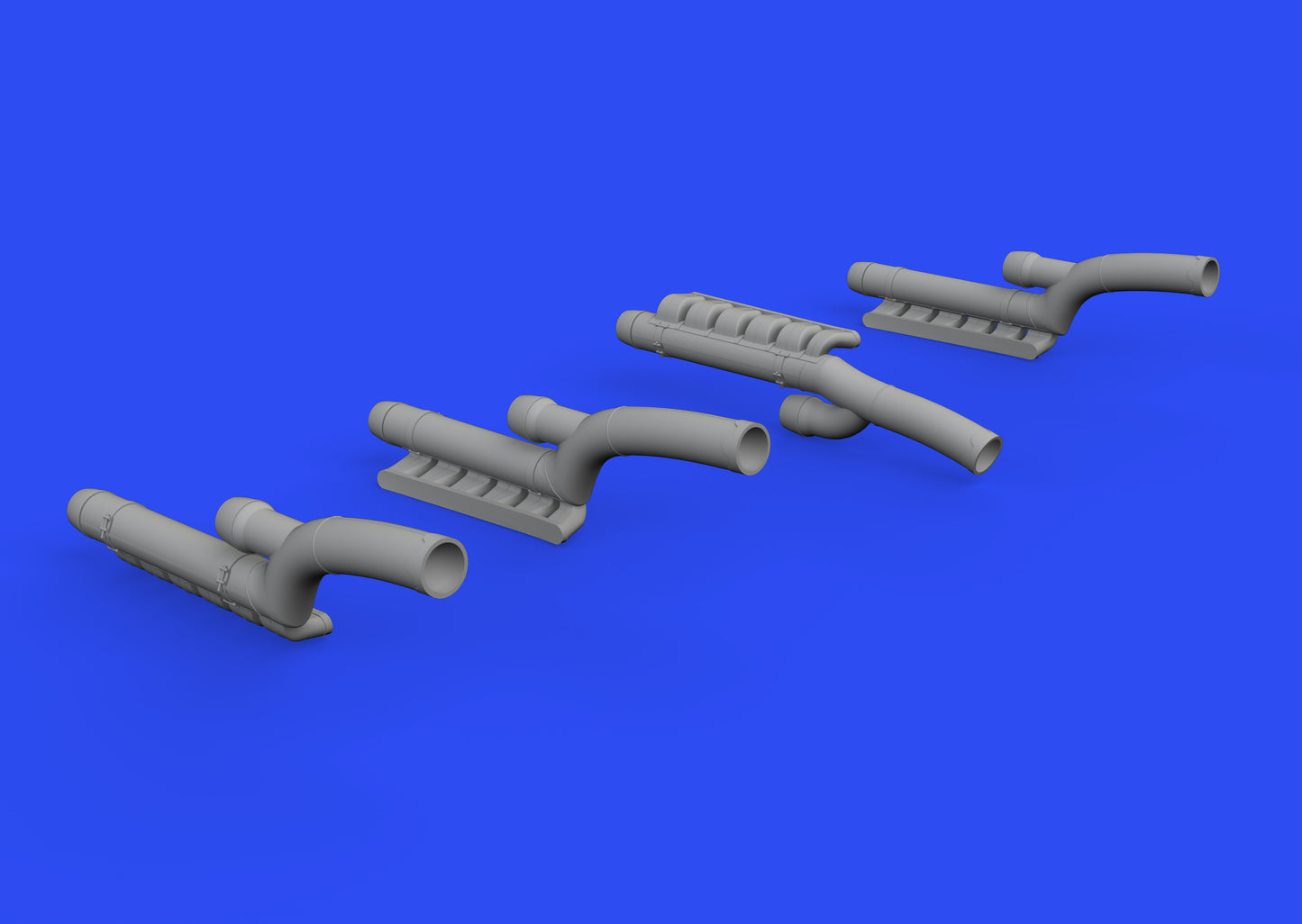 Eduard Brassin ED648606 1:48 Messerschmitt Bf-110G-4 exhaust stacks