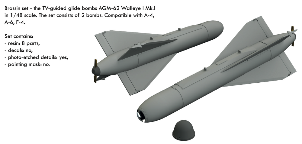 Eduard Brassin ED648614 1:48 AGM-62 Walleye I Mk.I