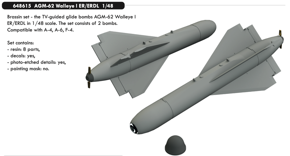 Eduard Brassin ED648615 1:48 AGM-62 Walleye I ER/ERDL
