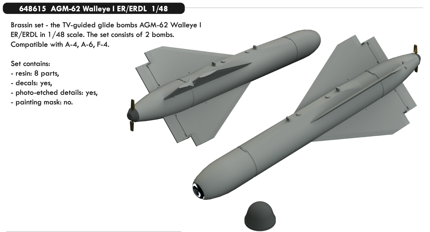 Eduard Brassin ED648615 1:48 AGM-62 Walleye I ER/ERDL