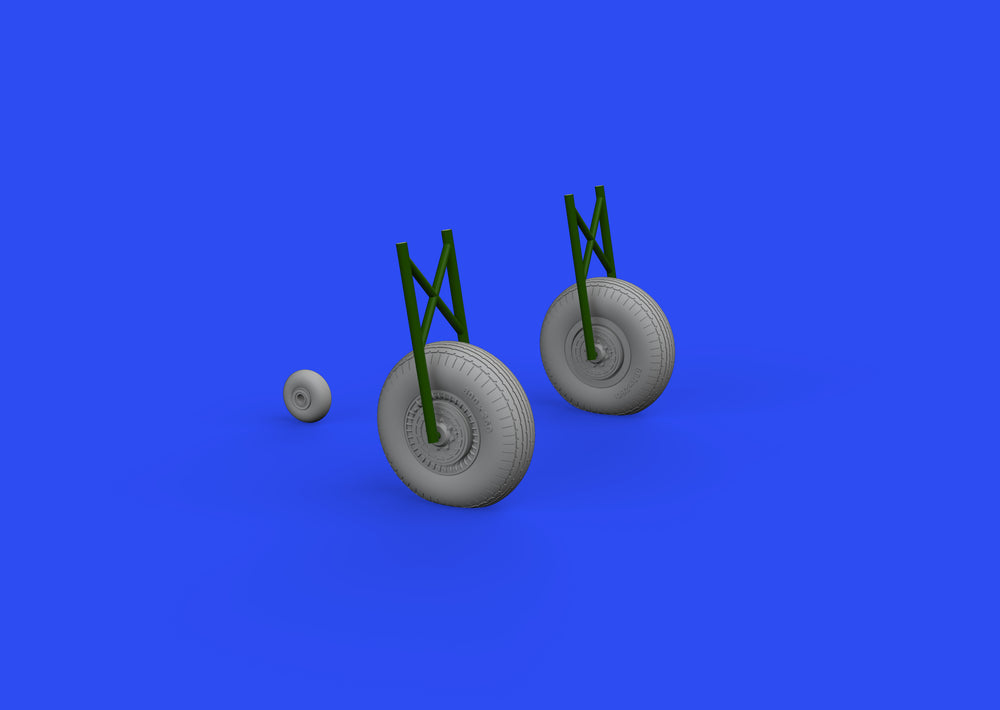 Eduard Brassin ED648617 1:48 Ilyushin Il-2 Stormovik wheels with Wtd tyre effect