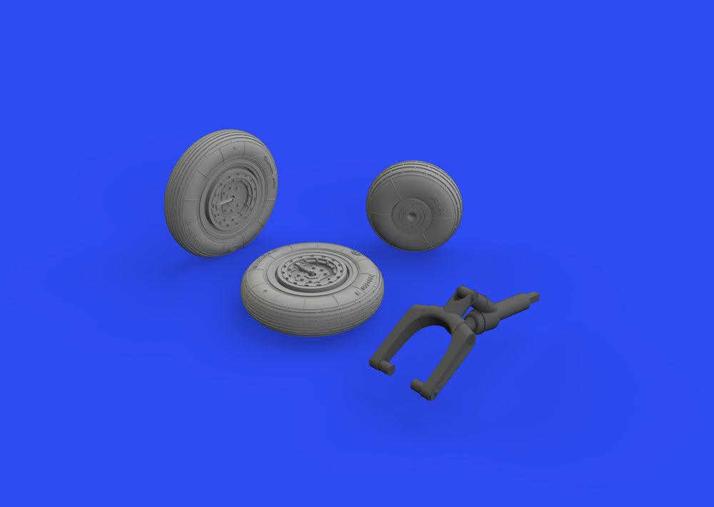 Eduard Brassin ED648622 1:48 Mikoyan MiG-15 wheels with weighted tyre effect