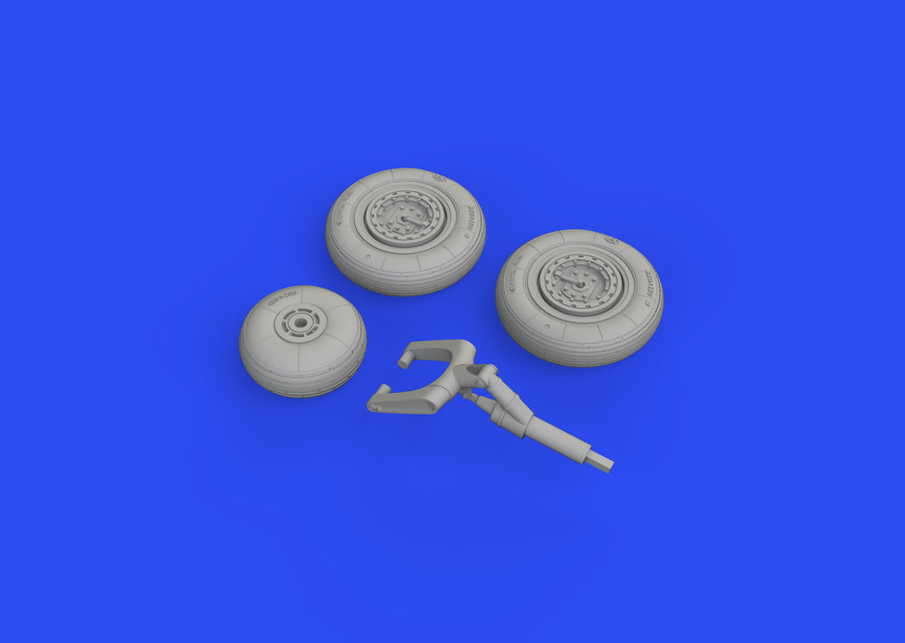 Eduard Brassin ED648622 1:48 Mikoyan MiG-15 wheels with weighted tyre effect