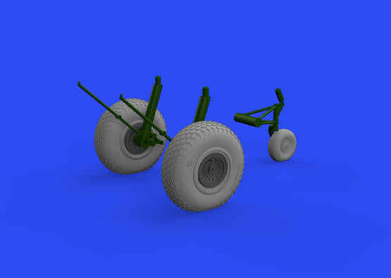 Eduard Brassin ED648642 B-17F Cross Tread Weighted Wheels 1:48