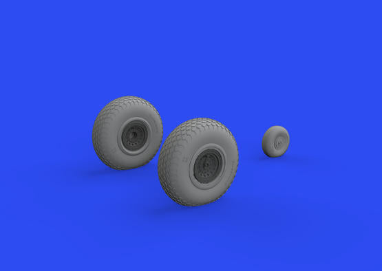 Eduard Brassin ED648642 B-17F Cross Tread Weighted Wheels 1:48