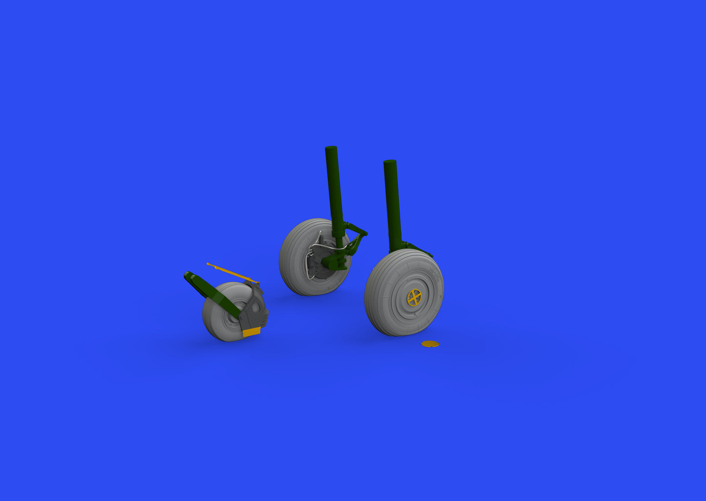 Eduard Brassin ED648653 1:48 Sukhoi Su-27 wheels with weighted tyre effect