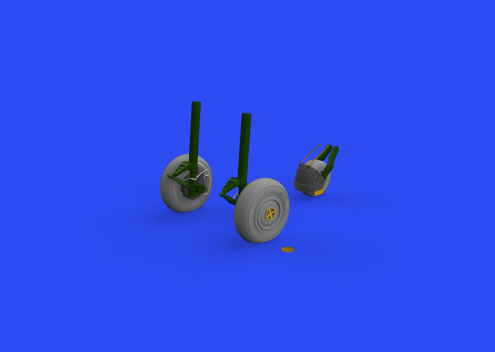 Eduard Brassin ED648653 1:48 Sukhoi Su-27 wheels with weighted tyre effect