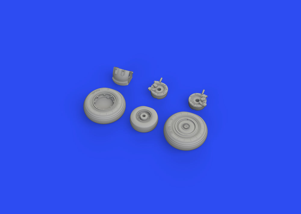 Eduard Brassin ED648653 1:48 Sukhoi Su-27 wheels with weighted tyre effect