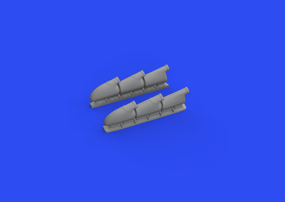 Eduard Brassin ED648667 1:48 Spitfire Mk.V three-stacks exhausts rounded