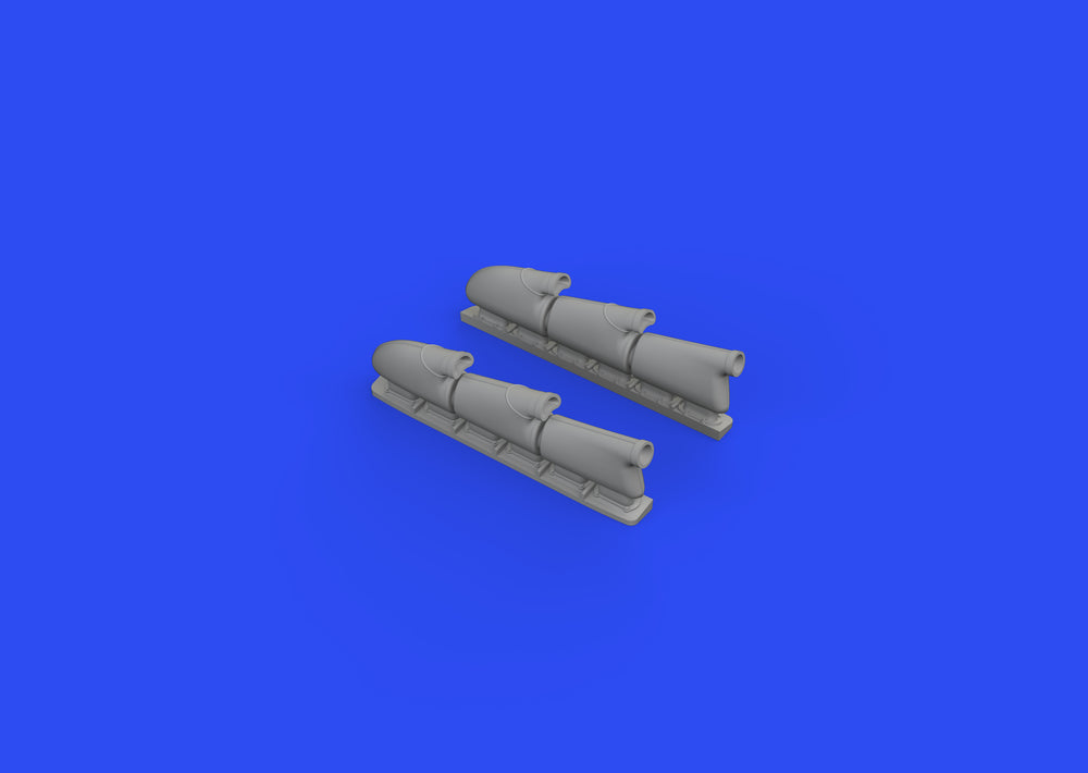 Eduard Brassin ED648667 1:48 Spitfire Mk.V three-stacks exhausts rounded