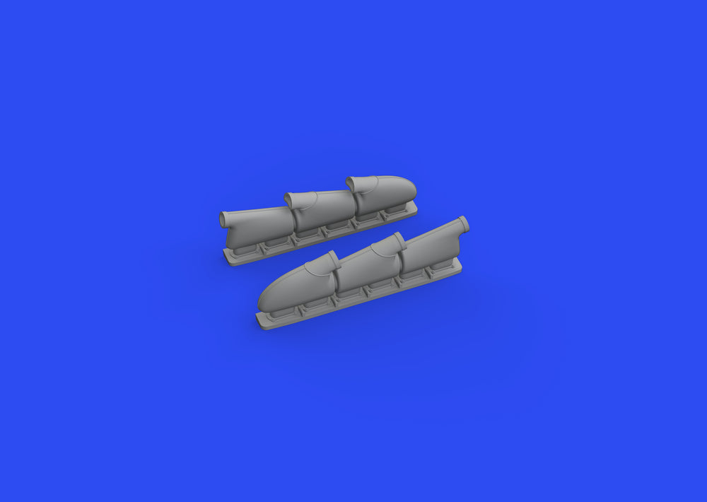 Eduard Brassin ED648667 1:48 Spitfire Mk.V three-stacks exhausts rounded