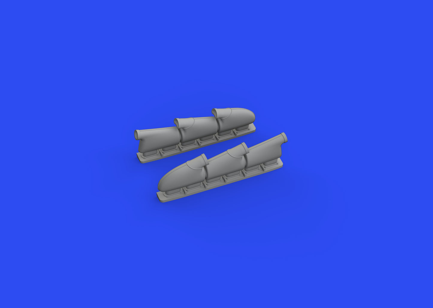 Eduard Brassin ED648667 1:48 Spitfire Mk.V three-stacks exhausts rounded