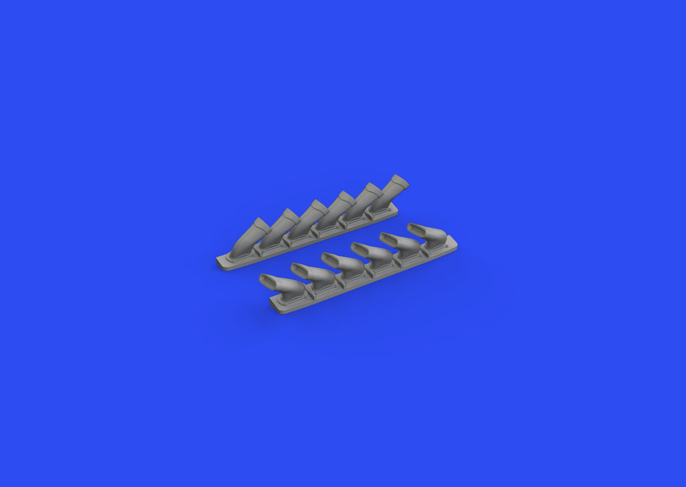Eduard Brassin ED648669 1:48 Spitfire Mk.V six-stacks exhausts fishtail