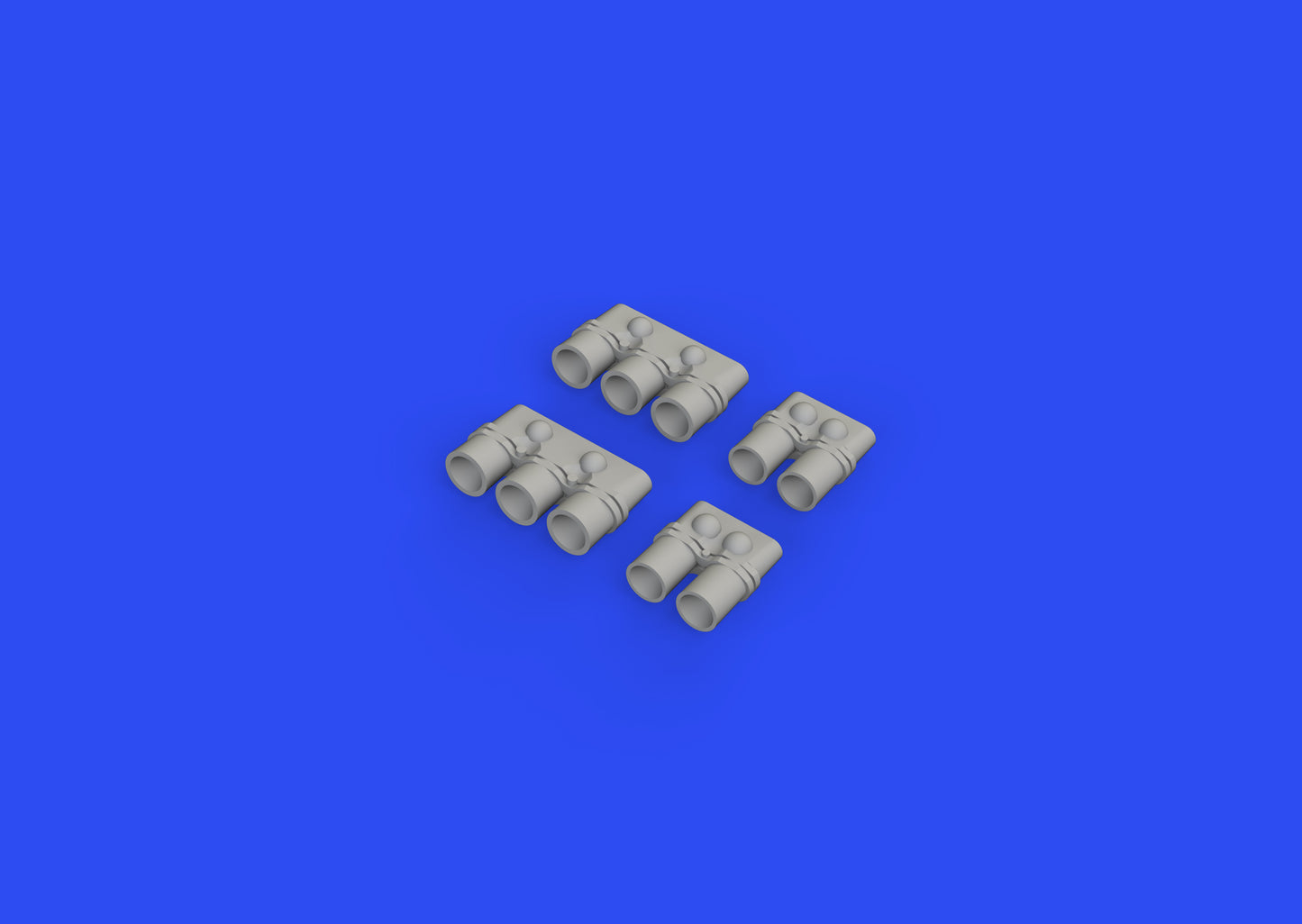 Eduard Brassin ED648683 1:48 Grumman F6F-3/F6F-5 Hellcat exhaust stacks