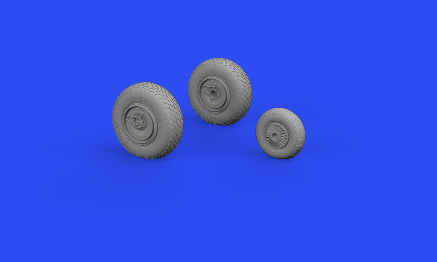 Eduard Brassin ED648687 1:48 Arado Ar-234B wheels with weighted tyre effect